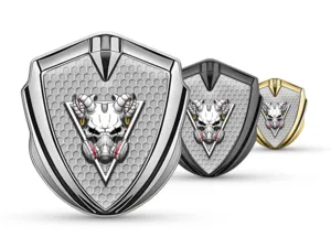 Custom Metal Emblems Racing Look Glossy Metal